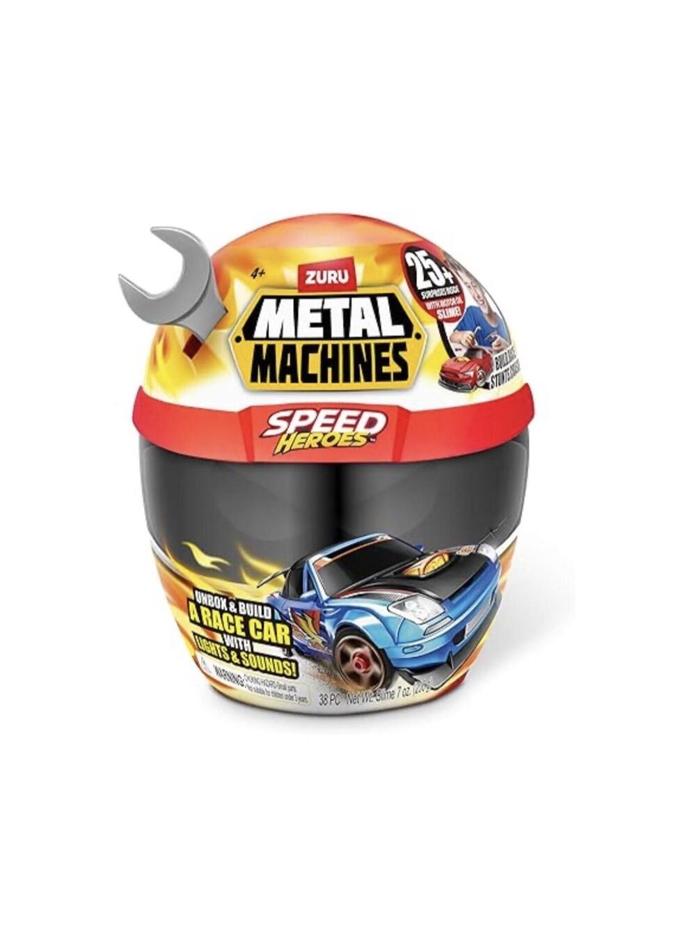 Zuru Metal Machines Speed Heroes Build and Race Car Toy